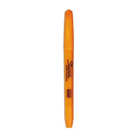 SANFORD INK COMPANY SAN27006 Pocket Style Highlighters, Fluorescent Orange Ink, Chisel Tip, Orange Barrel, Dozen