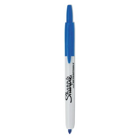 Sharpie SAN32703 Retractable Permanent Marker, Fine Point, Blue