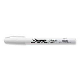 Sharpie SAN35543 Permanent Paint Marker, Fine Point, White