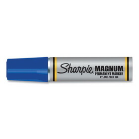Sharpie SAN44003 Magnum Permanent Marker, Broad Chisel Tip, Blue