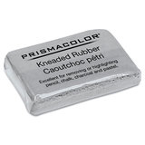 Prismacolor SAN70531 Design Kneaded Rubber Art Eraser, For Pencil Marks, Rectangular Block, Large, Gray