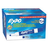 SANFORD INK COMPANY SAN80003 Low Odor Dry Erase Marker, Chisel Tip, Blue, Dozen
