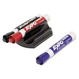 SANFORD INK COMPANY SAN81503 Magnetic Clip Eraser W/3 Markers, Chisel, Black/blue/red, 1 Set