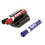 SANFORD INK COMPANY SAN81503 Magnetic Clip Eraser W/3 Markers, Chisel, Black/blue/red, 1 Set, Price/ST