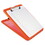 Saunders SAU00579 Slimmate Storage Clipboard, 1/2" Clip Cap, 8 1/2 X 11 Sheets, Hi-Vis Orange, Price/EA
