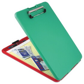 Saunders SAU00580 Slimmate Show2know Safety Organizer, 1/2" Clip Cap, 9 X 11 3/4 Sheets, Red/green