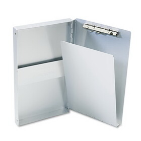 Saunders SAU10507 Snapak Aluminum Side-Open Forms Folder, 3/8" Clip, 5 2/3 X 9 1/2 Sheets, Silver