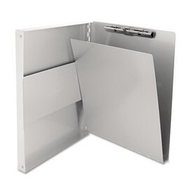 SAUNDERS MFG. CO., INC. SAU10517 Snapak Aluminum Side-Open Forms Folder, 1/2" Clip, 8 1/2 X 12 Sheets, Silver