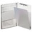 SAUNDERS MFG. CO., INC. SAU10519 Snapak Aluminum Side-Open Forms Folder, 1/2" Clip, 8 1/2 X 14 Sheets, Silver, Price/EA