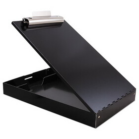 Saunders 11018 Redi-Rite Aluminum Storage Clipboard, 1" Clip Capacity, 8 1/2 x 11 Sheets, Black