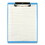Saunders SAU21567 Acrylic Clipboard, 0.5" Clip Capacity, Holds 8.5 x 11 Sheets, Transparent Blue, Price/EA