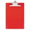 Saunders SAU21601 Recycled Plastic Clipboard with Ruler Edge, 1" Clip Capacity, Holds 8.5 x 11 Sheets, Red, Price/EA