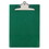 Saunders SAU21604 Recycled Plastic Clipboard with Ruler Edge, 1" Clip Capacity, Holds 8.5 x 11 Sheets, Green, Price/EA
