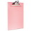 Saunders SAU21800 Recycled Plastic Clipboard With Ruler Edge, 1" Clip Cap, 8 1/2 X 12 Sheets, Pink, Price/EA