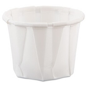 Solo Cup Company SCC075 Paper Portion Cups, ProPlanet Seal, 0.75 oz, White, 250/Bag, 20 Bags/Carton