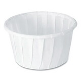 SOLO Cup SCC125U Treated Paper Souffle Portion Cups, 1 1/4 Oz., White, 250/bag