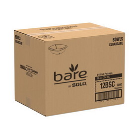 Dart SCC12BSC Bare Eco-Forward Sugarcane Dinnerware, ProPlanet Seal, Bowl, 12 oz, Ivory, 125/Pack, 8 Packs/Carton