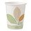 SOLO Cup SCC370PLAJ7234 Bare Pla Paper Hot Cups, 10oz, White W/leaf Design, 50/bag, 20 Bags/carton, Price/CT