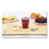 Dart SCC370SI Paper Hot Drink Cups in Bistro Design, 10 oz, Maroon, 1,000/Carton, Price/CT