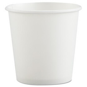 Dart SCC374W2050 Single-Sided Poly Paper Hot Cups, 4 oz, White, 50 Bag, 20 Bags/Carton