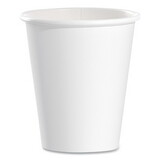 Dart SCC376W Single-Sided Poly Paper Hot Cups, 6 oz, White, 50/Pack, 20 Packs/Carton