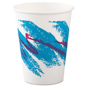 SOLO Cup SCC412JZJ Jazz Paper Hot Cups, 12oz, Polycoated, 50/bag, 20 Bags/carton