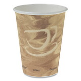 Dart SCC412MSN Mistique Polycoated Hot Paper Cups, 12 oz, Printed, Brown, 50/Sleeve, 20 Sleeves/Carton