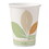 SOLO Cup SCC412PLNJ7234 Bare Pla Paper Hot Cups, 12oz, White W/leaf Design, 50/bag, 20 Bags/carton, Price/CT