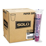 Dart SCC412SIN Paper Hot Drink Cups in Bistro Design, 12 oz, Maroon, 50/Bag, 20 Bags/Carton