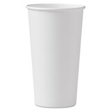 SOLO Cup SCC420W Polycoated Hot Paper Cups, 20 Oz, White, 600/carton