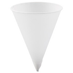 SOLO Cup SCC42R2050 Cone Water Cups, Paper, 4.25oz, Rolled Rim, White, 5000/carton