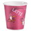 Dart SCC510SI Paper Hot Drink Cups in Bistro Design, 10 oz, Maroon, 1,000/Carton, Price/CT
