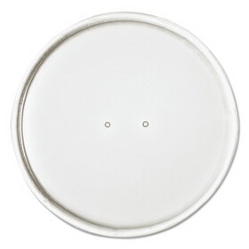 Dart SCCCH16A Paper Lids for 16 oz Food Containers, Vented, 3.9" Diameter x 0.9"h, White, 25/Bag, 20 Bags/Carton