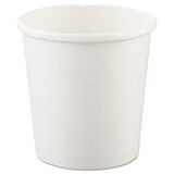 Solo Cup Company SCCH4165U Flexstyle Double Poly Paper Containers, 16 oz, White, Paper, 25/Pack, 20 Packs/Carton