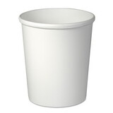 Solo Cup Company SCCH4325U Flexstyle Double Poly Paper Containers, 32 oz, White, Paper, 25/Pack, 20 Packs/Carton