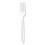 Solo Cup Company SCCHSWF0007 Impress Heavyweight Full-Length Polystyrene Cutlery, Fork, White, 1,000/Carton, Price/CT