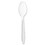 Solo Cup Company SCCHSWT0007 Impress Heavyweight Full-Length Polystyrene Cutlery, Teaspoon, White, 1,000/Carton, Price/CT