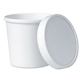 Dart SCCKHSB12AWH Flexstyle Food Lid Container, 12.1 oz, 3.6" Diameter, White, Plastic, 250/Carton