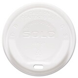 SOLO Cup SCCLGXW2 Gourmet Hot Cup Lids, For Trophy Plus Cups, 12-16 Oz, White, 1500/carton
