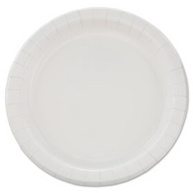 Dart SCCMP9BR2054 Bare Eco-Forward Clay-Coated Paper Dinnerware, ProPlanet Seal, Plate, 8.5" dia, White, 125/Pack, 4 Packs/Carton