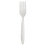 SOLO Cup SCCRSW1 Individually Wrapped Reliance Mediumweight Cutlery, Fork, White, 1000/carton, Price/CT