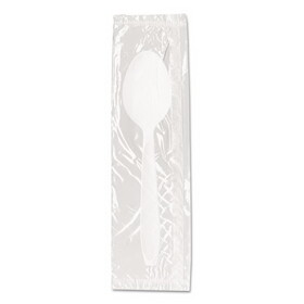 Dart SCCRSW3 Reliance Mediumweight Cutlery, Teaspoon, Individually Wrapped, White, 1,000/Carton