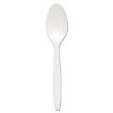 Dart SCCS6SW Regal Mediumweight Cutlery, Full-Size, Teaspoon, White, 1000/Carton