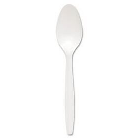 Dart SCCS6SW Regal Mediumweight Cutlery, Full-Size, Teaspoon, White, 1000/Carton