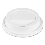 SOLO Cup SCCTL31R2 Traveler Drink-Thru Lids, Fits 10oz Cups, White, 100/pack, 10 Packs/carton