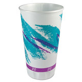 SOLO Cup SCCX20NJ Trophy Plus Dual Temp Cups, 20 Oz, Jazz Design, White/green/purple, 750/carton