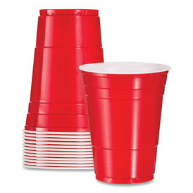 Dart SCCY16120001 Solo Party Plastic Cold Drink Cups, 16 oz, Red, 288/Carton