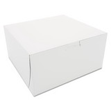 SCT SCH0941 Non-Window Bakery Boxes, 8 x 8 x 4, White, Paper, 250/Carton