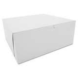 SCT SCH0987 Tuck-Top Bakery Boxes, 12 x 12 x 5, White, Paper, 100/Carton