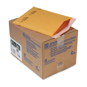 ANLE PAPER/SEALED AIR CORP. SEL10186 Jiffylite Self-Seal Mailer, Side Seam, #1, 7 1/4 X 12, Golden Brown, 25/carton